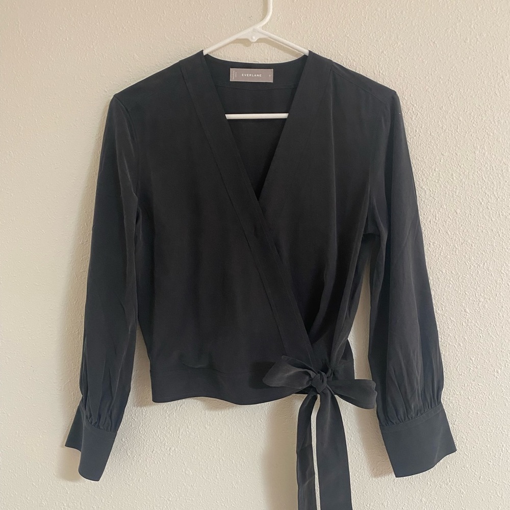 Everlane wrap top